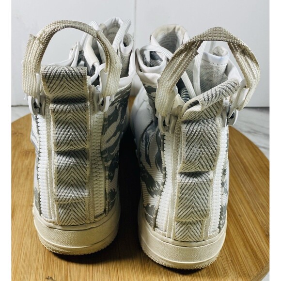 Nike SF Air Force 1 Mid White Winter Camo Shoes Men\'s Size 8.5 - AA1129 100 VF main image 7